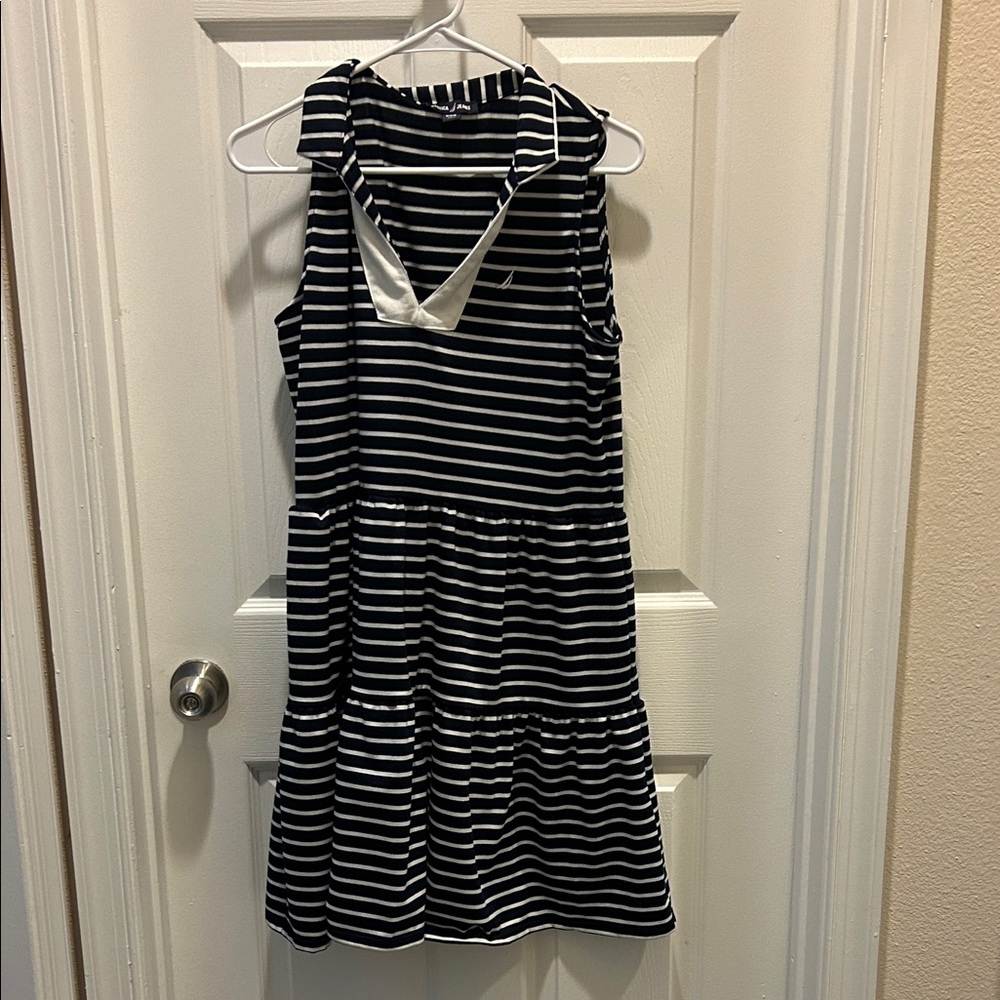 Striped Black and White women dress